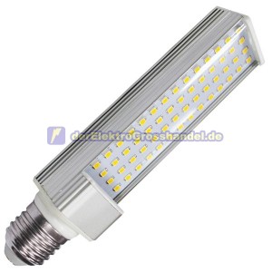 E27 LED-Lampe PL 52LEDs 11W 1000lm 6000K 120º