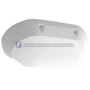LED-Wandleuchte, 7W 450lm 3000K, IP65, wei&szlig;, oval