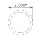 LED-Wandleuchte, 7W 450lm 3000K, IP65, weiß, rund