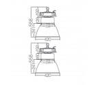 Industriell LED-Glocke 180W 16200lm 5500K 60º