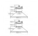 Industriell LED-Glocke 120W 10800lm 5500K 120º
