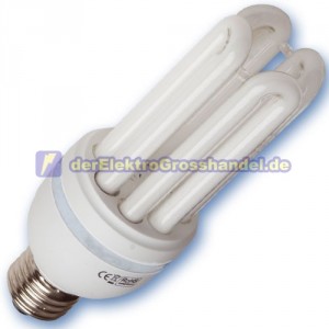 E27 4U Energiesparlampe High Power, 36W, 2700K