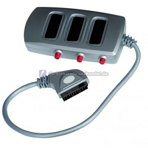 SCART Adapter 1xSCART-Stecker x 3xSCART-Buchse