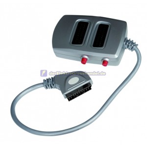 SCART Adapter 1xSCART-Stecker x 2xSCART-Buchse