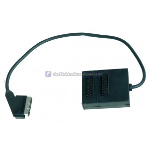 SCART Adapter 1xSCART-Stecker x 2xSCART-Buchse schwarz