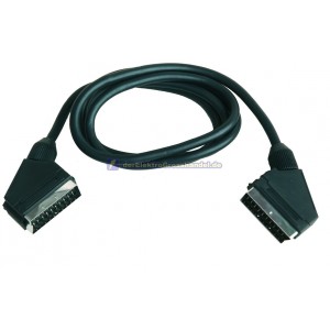 SCART-TV Anschlusskabel (1xStecker x 1xStecker) 2,5m &oslash;8mm