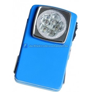 Flache Taschenlampe aus Metall, 5LEDs