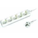 Base m&uacute;ltiple de 5 tomas (5T) con cable el&eacute;ctrico serie standard