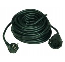 Prolongador de cable eléctrico negro