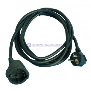 Verl&auml;ngerungskabel 4m, 3500W, schwarz