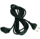 Prolongador de cable eléctrico negro