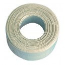 Rollo de 100 metros de cable telefonico plano 3,6mm,blanco con 4 conductores.