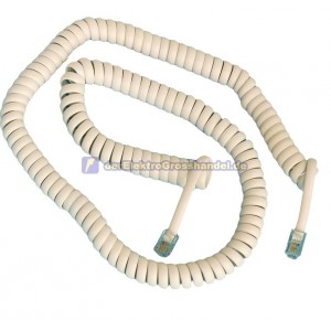 Spirale Kabel 4P/4C 4,5m, 1xStecker - 1xStecker