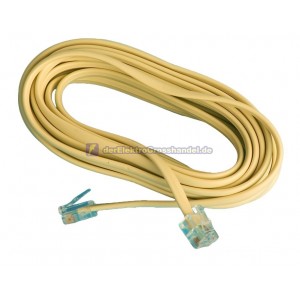 Telefonkabel-Verl&auml;ngerung Stecker-Stecker 6P/4C, 2,5m