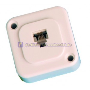 Oberfl&auml;che modular Adapter 6P/4C, mit Schrauben