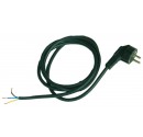 Conexión de cable de neopreno con puntas peladas en un extremo, clavija sucko 10/16A 250V en el otro extremo IP44