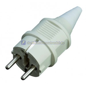 Industriell-Zweipoligem Stecker aus Gummi, Schucko