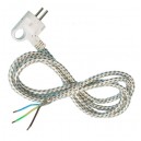 Conexión de cable textil para plancha 10/16A 250V 
