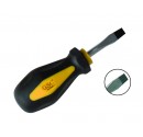 Destornillado plano corto, cromo vanadio, punta reforzada, 5,5x30mm.