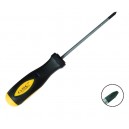 Destornillador Philips, cromo vanadio, punta reforzada, PH2x100mm.