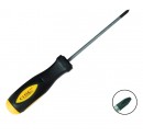 Destornillador Philips, cromo vanadio, punta reforzada, PH2x100mm.