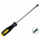 Destornillador plano, cromo vanadio, punta reforzada, 6,5x150mm.