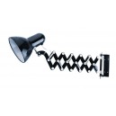L&aacute;mpara Flexo de pared extensible negra con bombilla de incandescencia