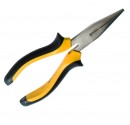 Alicate boca semiredonda , cromo vanadio, empuñadura de seguridad ergonomica. 200mm.