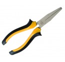 Alicate boca plana, cromo vanadio, empuñadura de seguridad ergonomica, 160mm