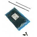 Bolsa de 100 unidades de tacos 100% nylon. color negro,