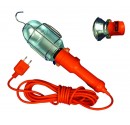 Lampara portatil industrial con pantalla metalica e interruptor luminoso, Max. 60W/230V. 50Hz. 10 Metros.