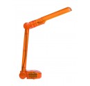 Lámpara Flexo de sobremesa naranja con bombilla de bajo consumo PL9W plegable