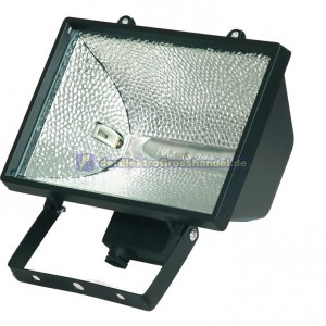 Drehbare halogen Strahler 1000W, schwarz