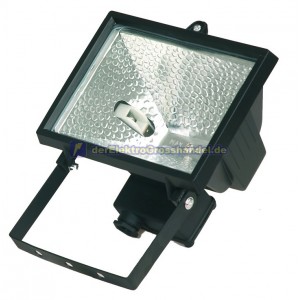 Drehbare halogen Strahler 500W, schwarz