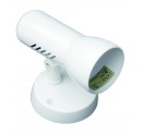 Foco de techo, simple de incasdencencia E27, R63, Máx. 60W, Blanco.