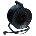 Extensible profesional de cable electrico con 4 tomas. 50 Metros.