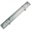 Pantalla luminosa para 1 tubos fluorescente T8, estructura de ABS. 1x58W.