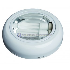 E27 Downlight rund, f&uuml;r Oberfl&auml;che, 2x25W, &oslash;270x70mm, wei&szlig;