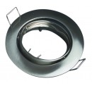 Aro basculante redondo empotrable en techo para lampara dicroica. MR16-12V-Máx.50W. bronce.