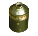 Portalámparas casquillo E27 metálico liso 250V