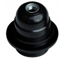Portalámparas casquillo E27 negro, baquelita semiroscado 4A 250V