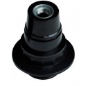 Portalámparas casquillo E14 negro, baquelita semiroscado 2A 250V