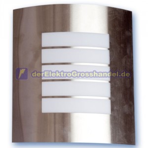 E27 Wandleuchte aus Edelstahl, farbe satiniert Nickel